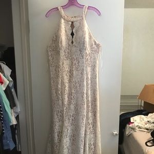 Lace mermaid style gown